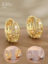 Vintage Hollow Geometric Circular Earrings