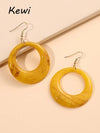 Hollow Out Round Drop Earrings