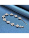 Sterling Silver Plated Rose Bracelet