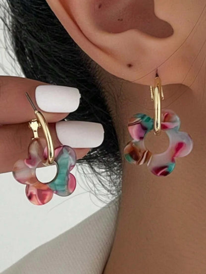 Five Leaf Clover Earring Studs