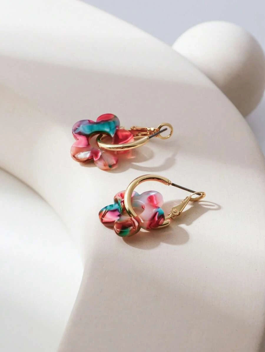 Five Leaf Clover Earring Studs