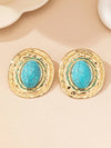 Geometric Textured Pearl Drop Earrings