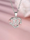 Elegant Gold Initial Heart Necklace