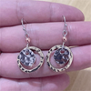 Bohemian Vintage Hollow Round Pendant Earrings