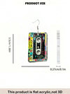 Retro Vinyl Record Drop Earrings