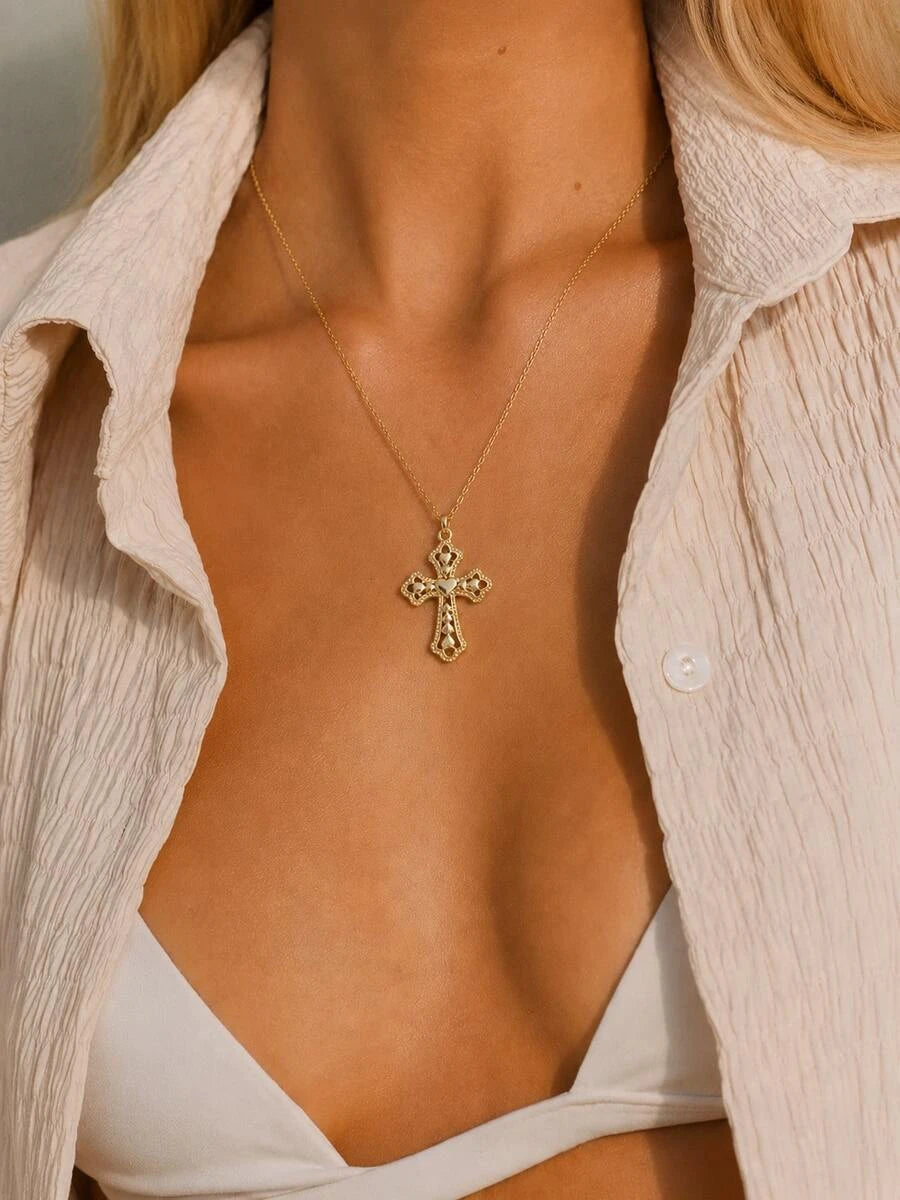 Gold Cross Necklace
