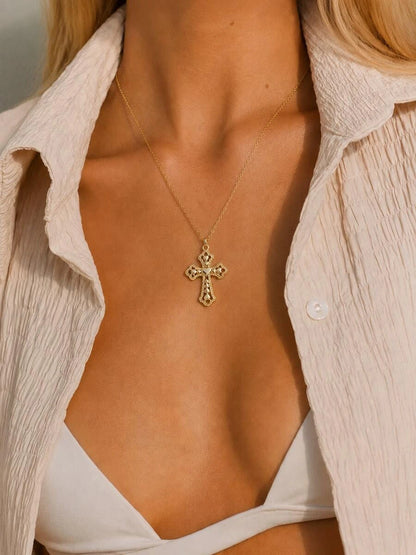 Gold Cross Necklace