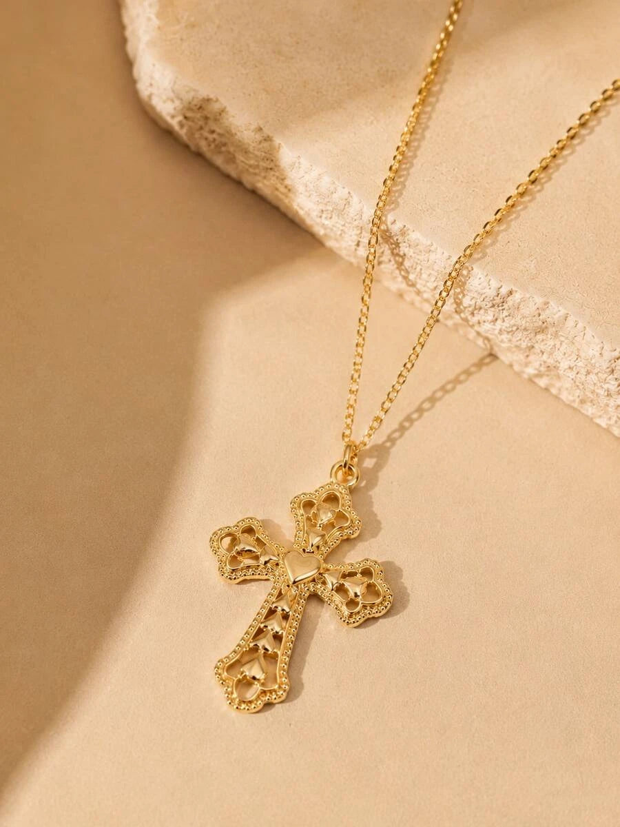 Gold Cross Necklace