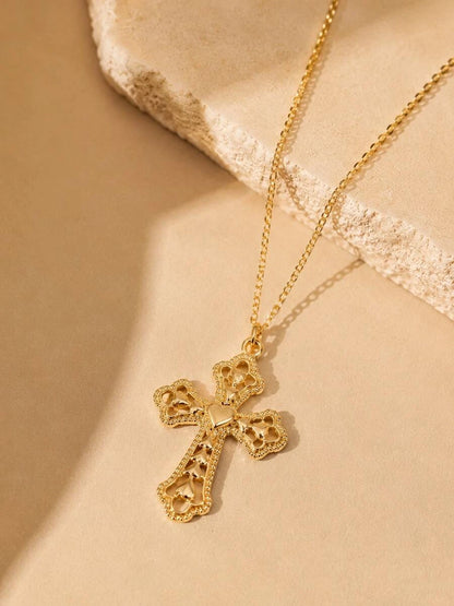 Gold Cross Necklace