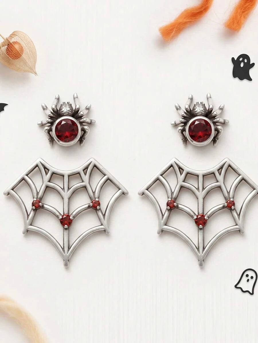 Gothic Antique Silver Earrings