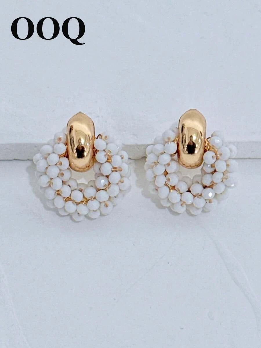 Handmade Bohemian Faux Crystal Earrings