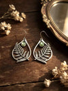 Vintage Bohemian Teardrop Fern Earrings