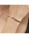 Gold Plated Stainless Steel Curved Tube Charm Bracelet