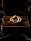 Oval Copper Promise Ring Set