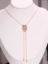 Vintage Gold Cowboy Hat Necklace