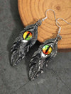Retro Gothic Crescent Moon Drop Earrings