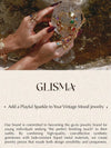 Glisma Gold Plated Geometric Open Ring
