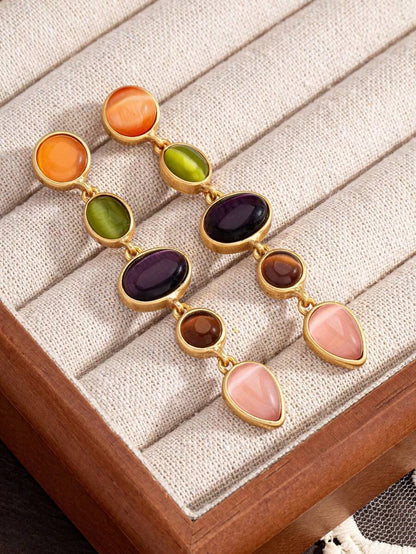 Geometric Zinc Alloy Daily Earrings