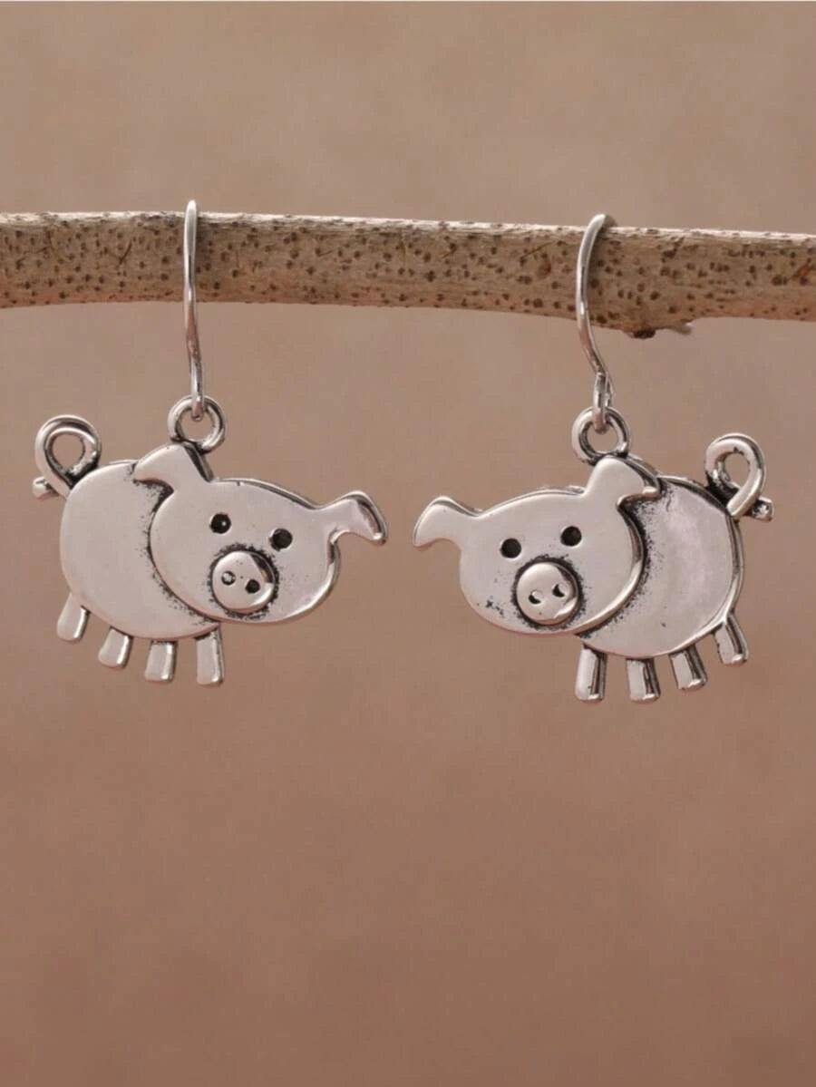 Vintage Bohemian Animal Pendant Earrings