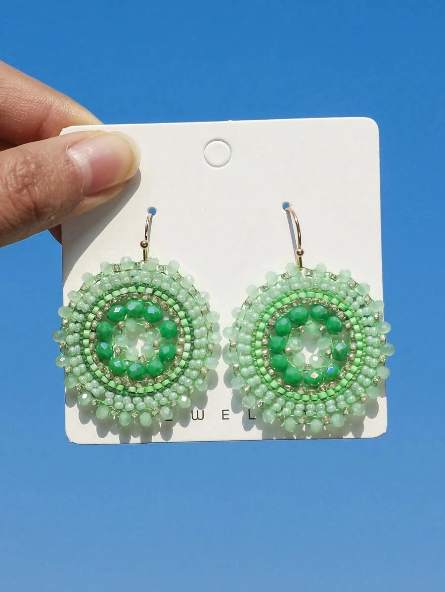 Bohemian Handmade Crystal Earrings