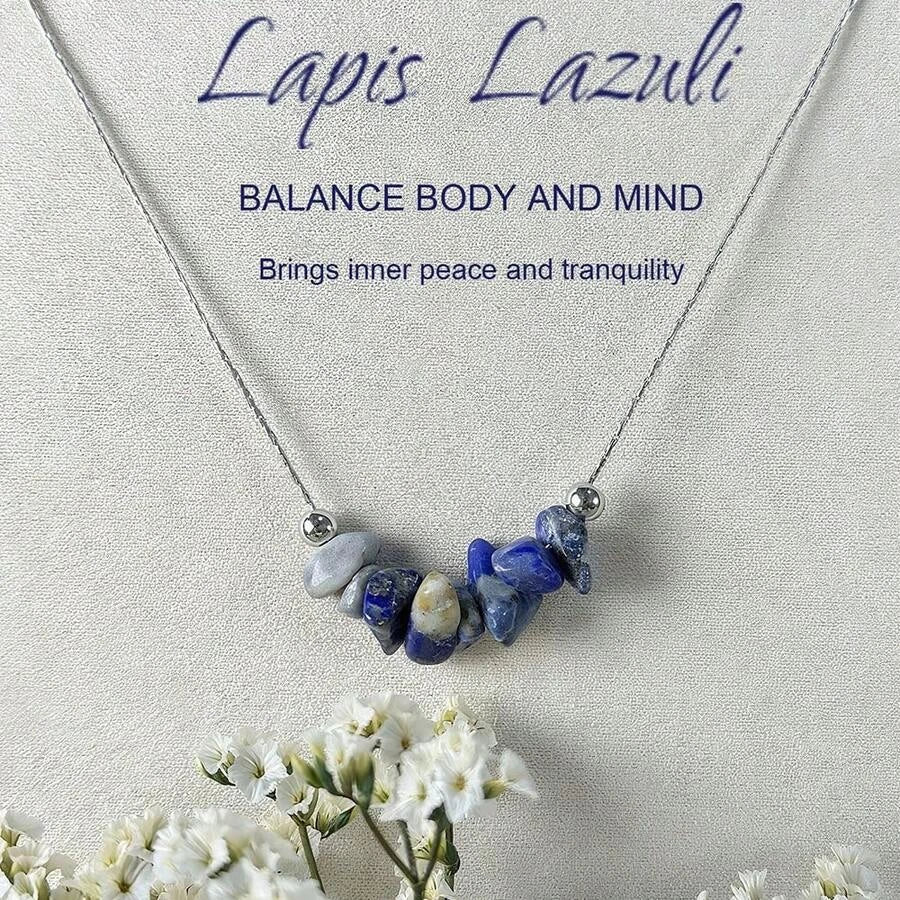 Natural Lapis Lazuli Stone Necklace