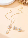 Handmade Orange Floral Jewelry Set