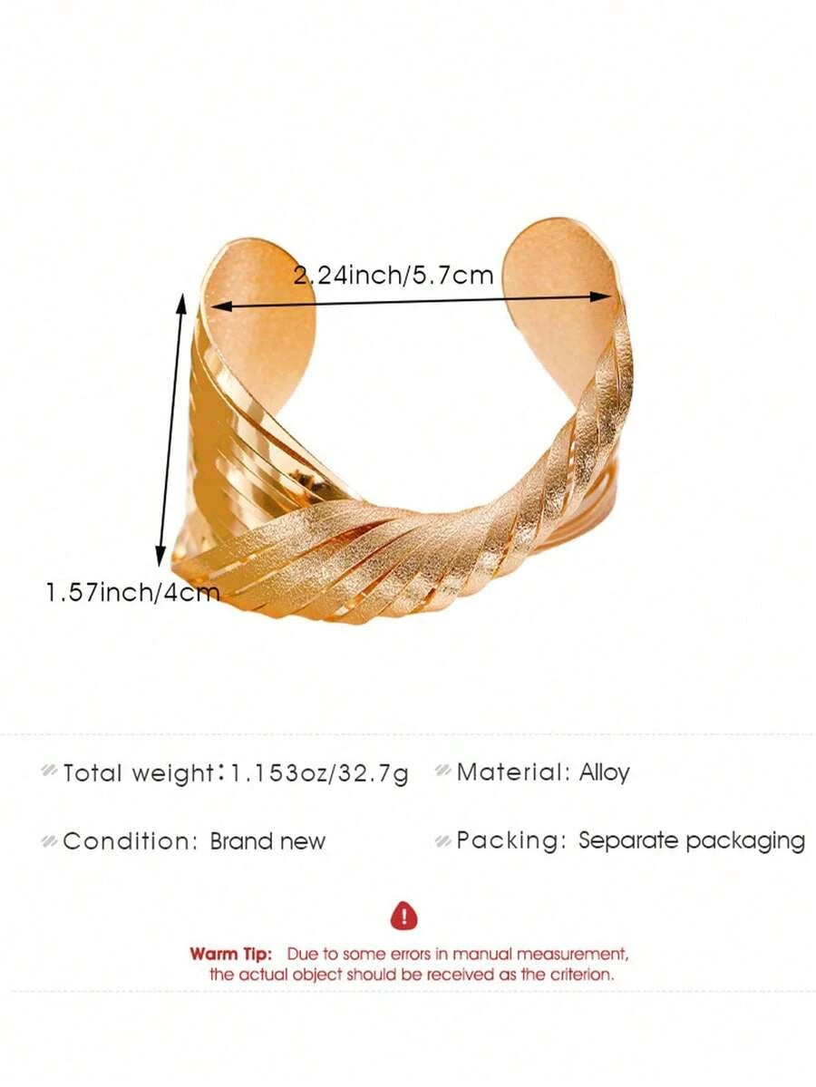 Minimalist Bohemian Wide Bracelet