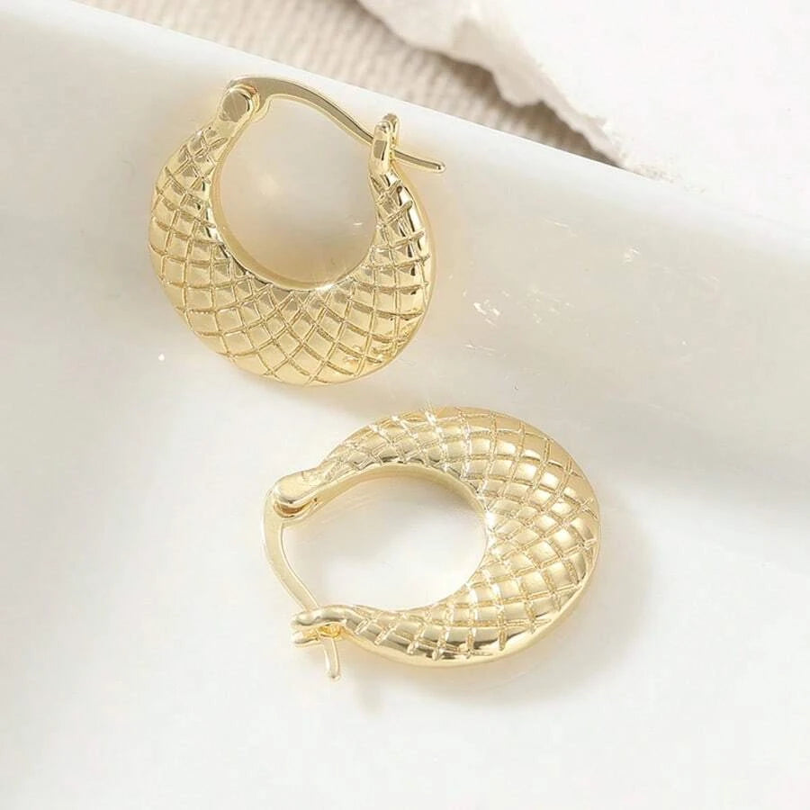 Vintage U Shaped Pendant Earrings