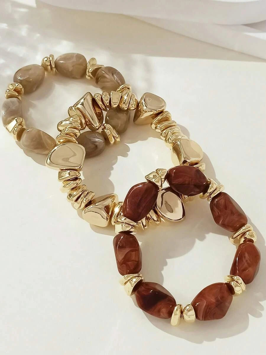 Vintage Multi-Layer Beaded Bracelet Set