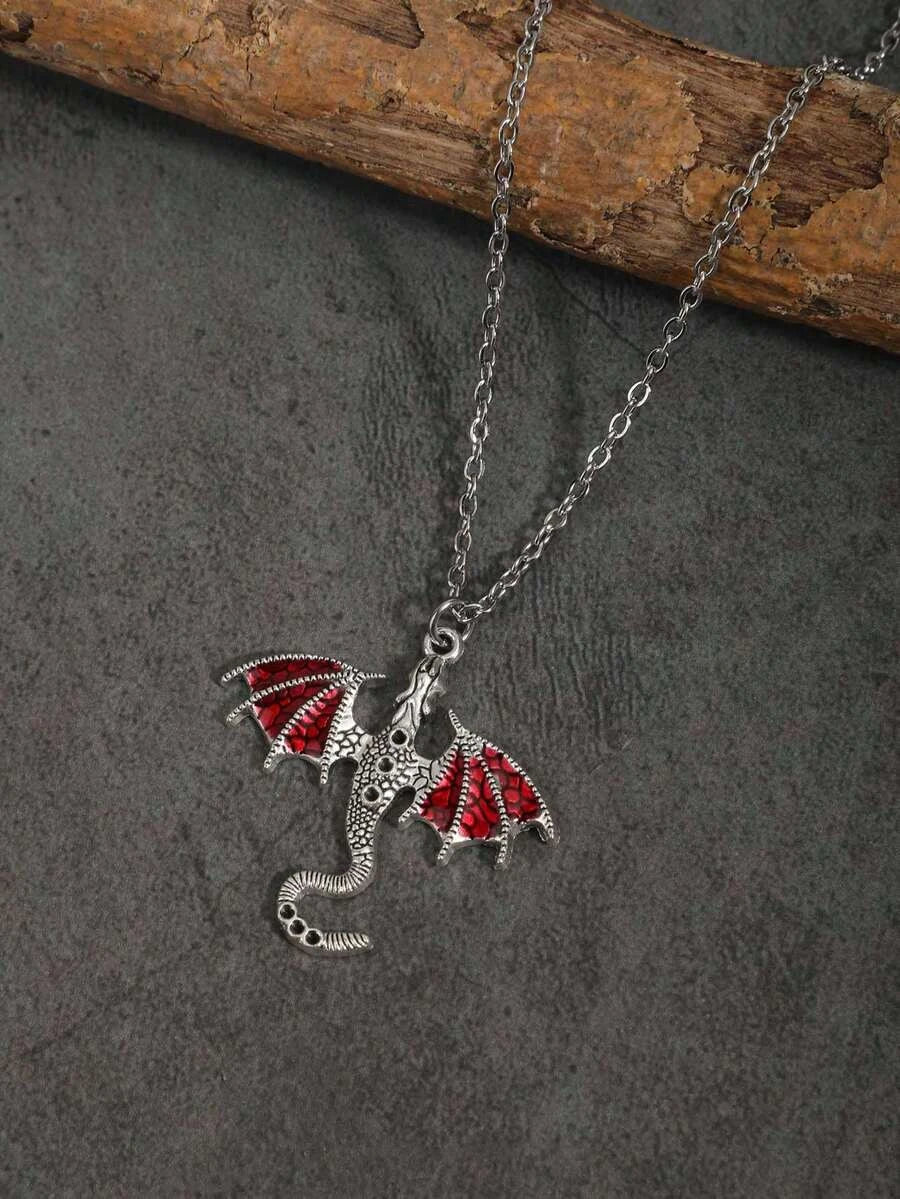 Vintage Gothic Rose Cross Necklace