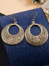 Retro Circular Pendant Totem Earrings