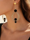 Retro Geometric Rotatable Drop Earrings