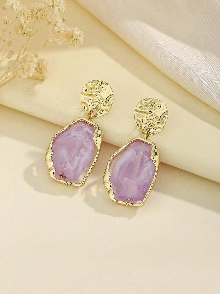Bohemian Resin Drop Earrings
