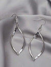Minimalist Silver Geometric Spiral Earrings
