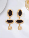 Vintage Palace Asymmetrical Enamel Dangle Earrings