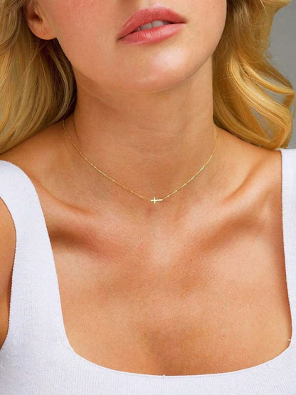 Gold Cross Necklace
