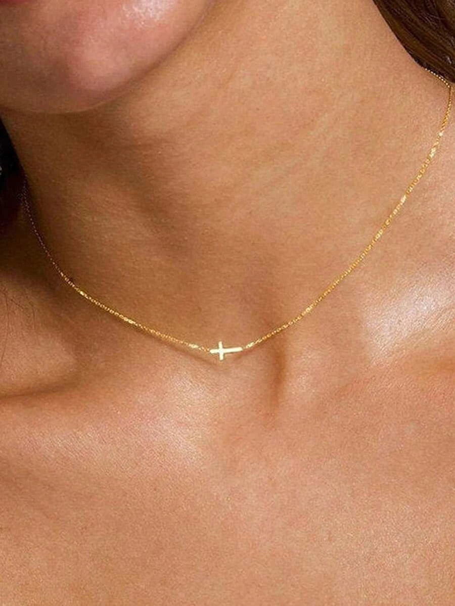 Gold Cross Necklace