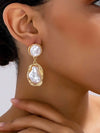 Baroque Pearl Asymmetrical Earrings
