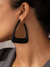 Geometric Design Hoop Earrings
