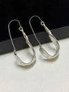 Asymmetrical Geometric Curved Stud Earrings
