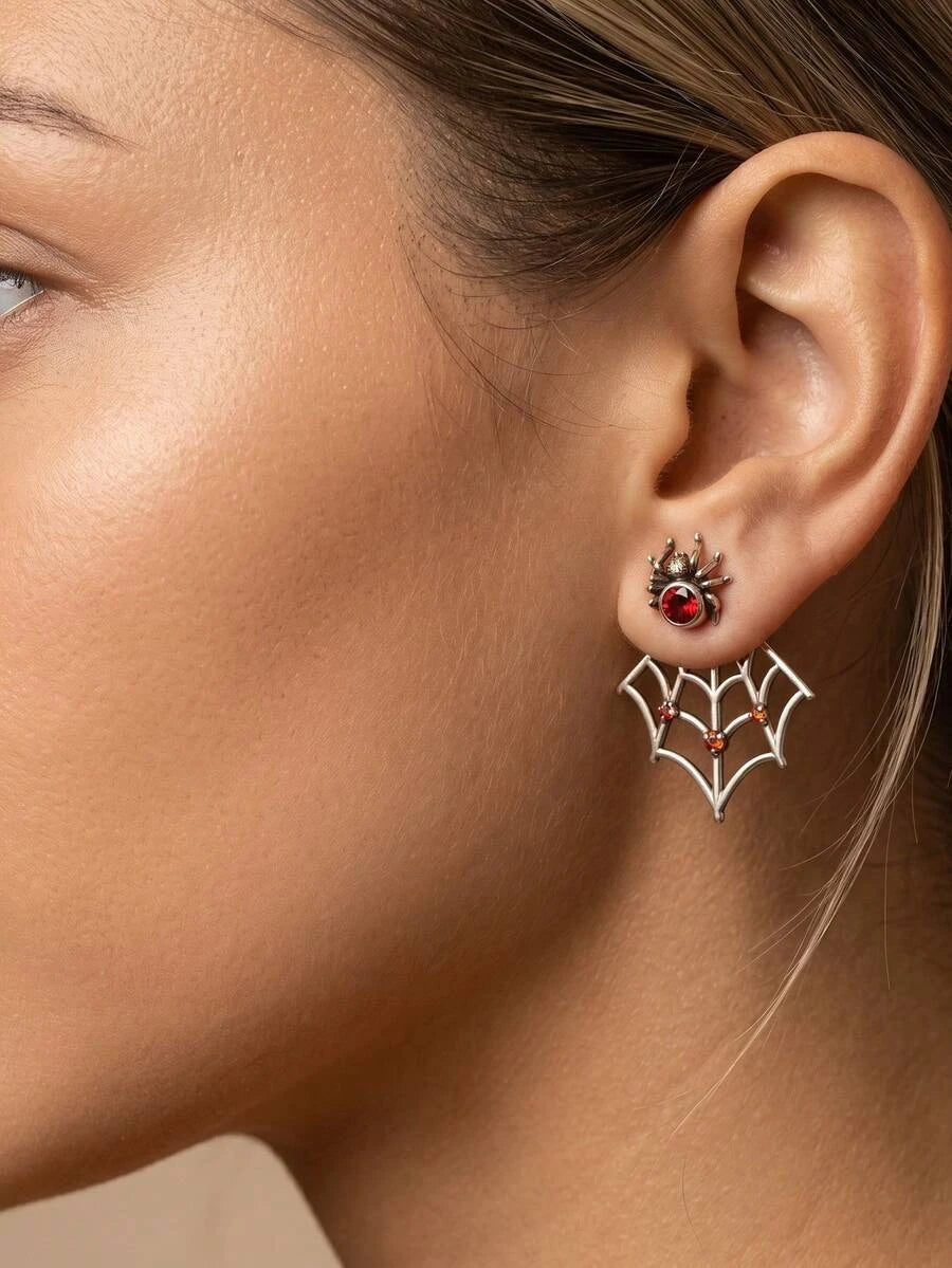 Gothic Antique Silver Earrings