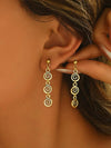 Retro Spiral Swirl Dangle Earrings