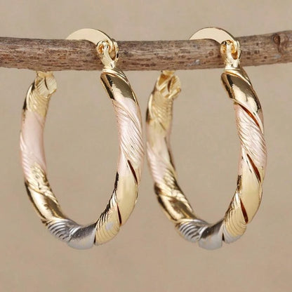 Retro Elegant Hoop Earrings