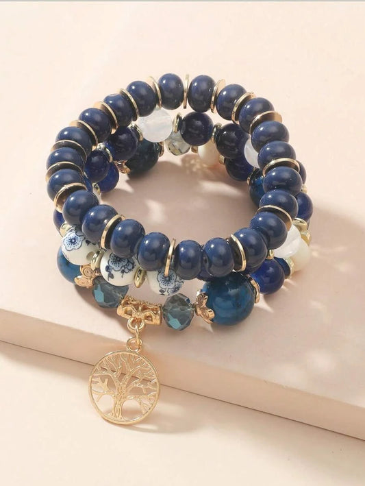 Tree Shaped Jewelry Bracelet Set