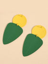 Exaggerated Pearl Leaf Stud Earrings