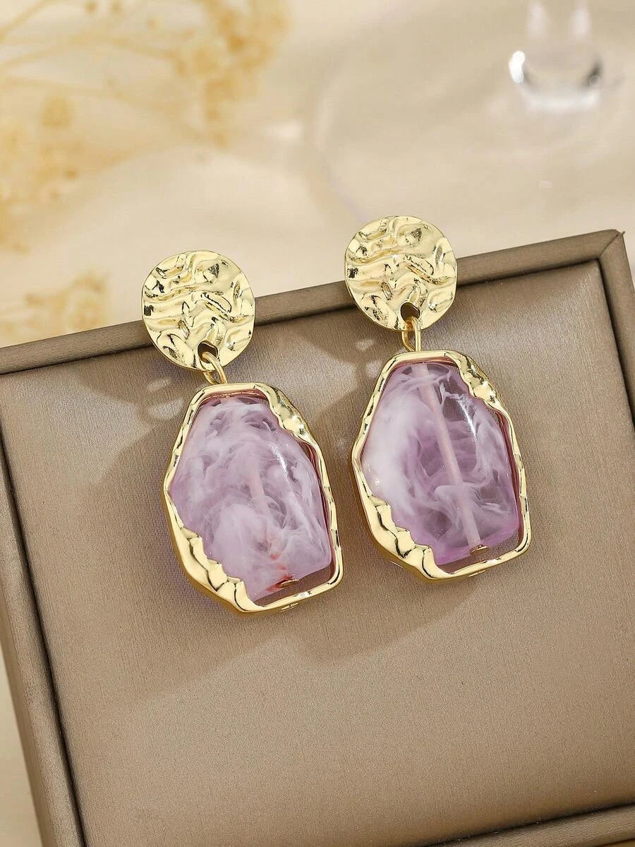 Bohemian Resin Drop Earrings