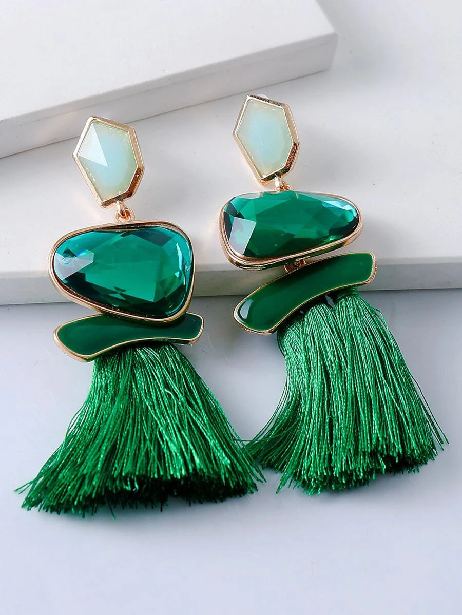 Juran Tassel Drop Earrings