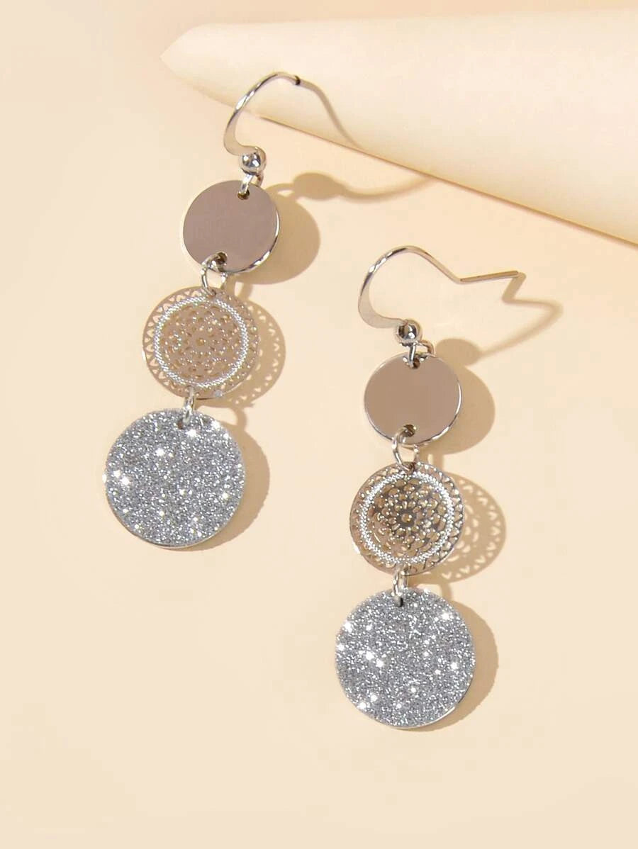 Retro Round Water Drop Earrings