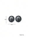 Vintage Carved Geometric Earrings
