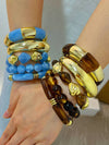 Vintage Geometric Resin Bangle Set
